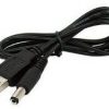 כבל USB זכר - DC 5.5/2.1 באורך 0.5 מטר