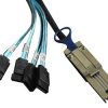 כבל MINI SAS 26P - 4xSATA 7P 1M