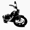 מדבקת קיר אופנוע 54X55.6