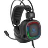 אוזניות גיימינג מוארות חיבור USB