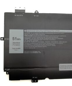 סוללה חליפית למחשב נייד X1W0D DD9VF 0FDRT 51Wh Dell XPS 13 9310 2-in-1 0DD9VF